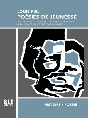 cover image of Louis Riel Poésies de jeunesse